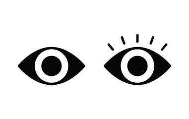 Eye icon, eye symbol vector