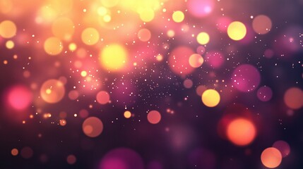 Abstract Bokeh Background with Warm and Cool Colors