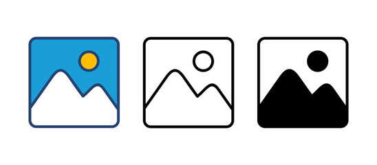 Picture icon vector. photo gallery icon symbol