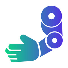 prosthetic arm Gradient icon