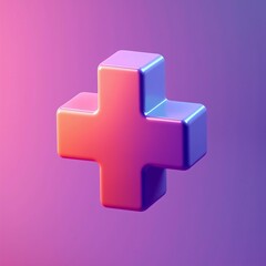 Fototapeta premium Neon Plus Bold Geometry in a Futuristic Glow