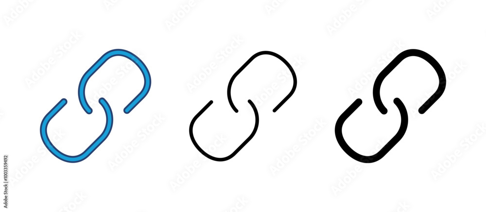Poster link icon vector. hyperlink chain symbol.
