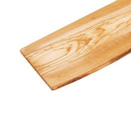 Charcuterie cutting board with live edge wood slab with white open space on an angle