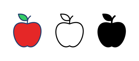 Apple icon vector. Apple vector icon. apple symbols for your web design.