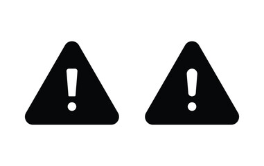 Warning icon vector