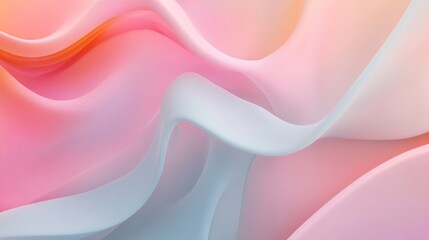 Abstract pastel gradient wave pattern