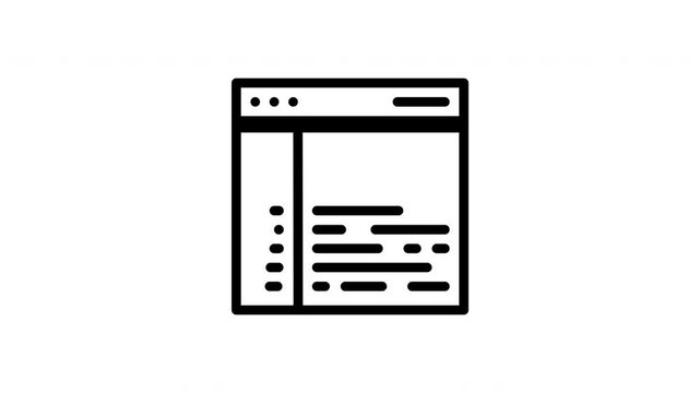 binary code animated icon