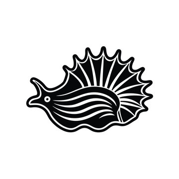 recommend clip art: nudibranch sea animal vector logo design