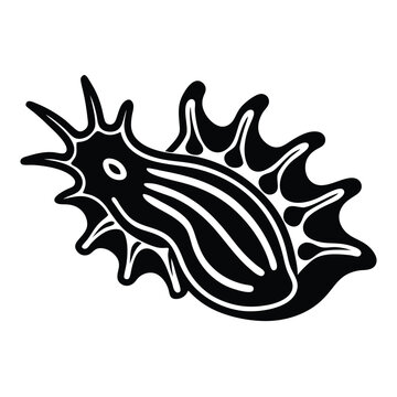 recommend clip art: nudibranch sea animal vector logo design