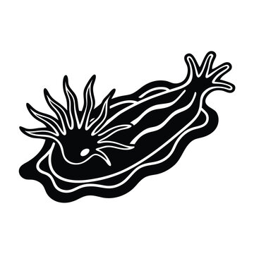 recommend clip art: nudibranch sea animal vector logo design