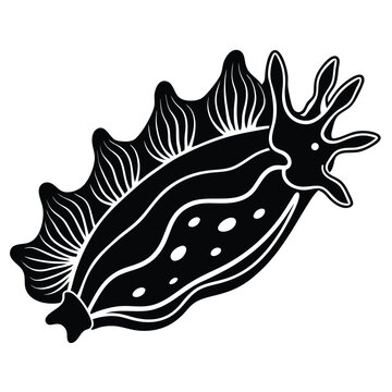 recommend clip art: nudibranch sea animal vector logo design