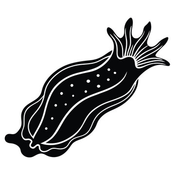 recommend clip art: nudibranch sea animal vector logo design