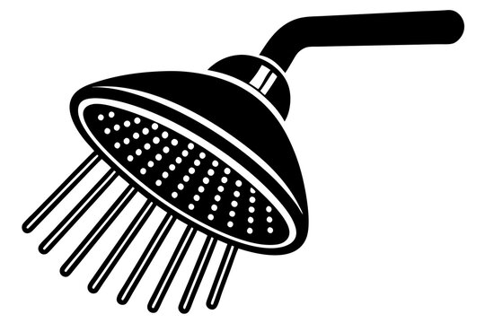 recommend clip art: shower head  silhouette icon illustration