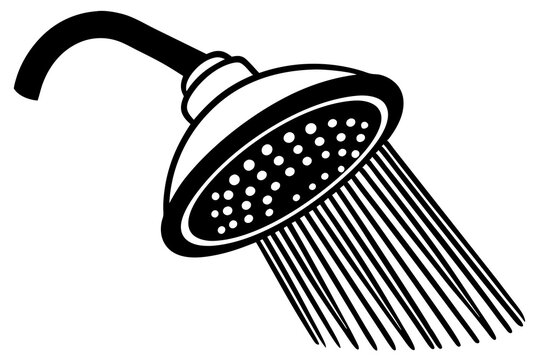 recommend clip art: shower head  silhouette icon illustration
