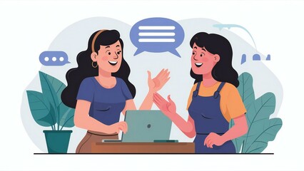 two people talking on the phone