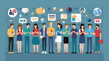 business people icons set