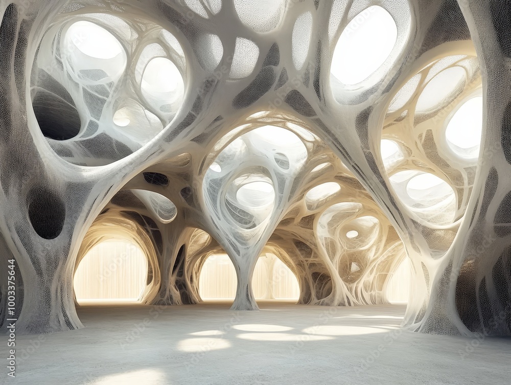 Aufkleber a biomimicry-inspired design for a new building material that mimics the strength and flexibility of