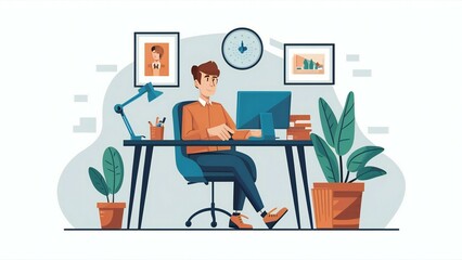 person working on a computer