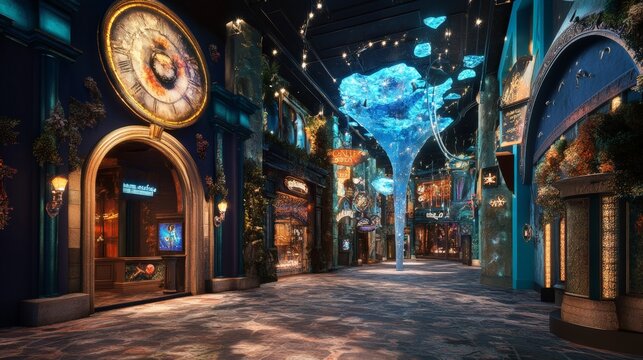 A creative design studio working on immersive environments for themed attractions, blending physical and digital experiences for guests.