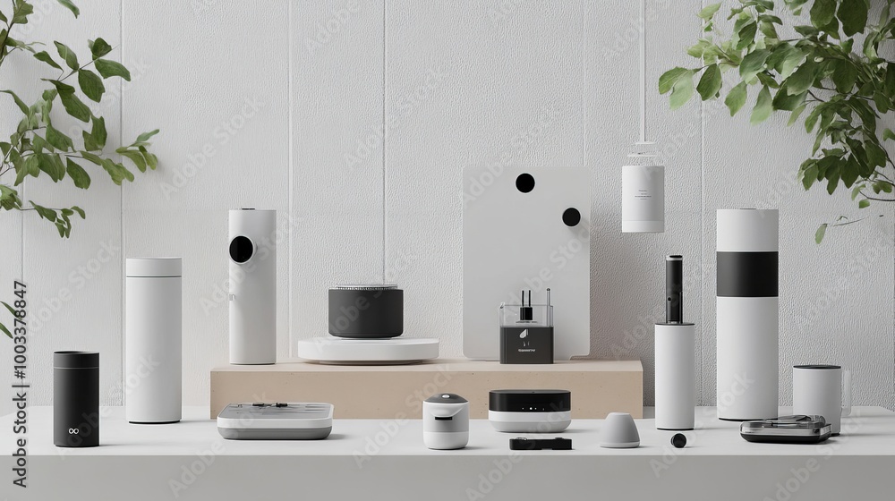 Poster a creative product design studio where designers conceptualize innovative gadgets and everyday items
