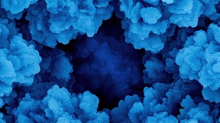 Obraz premium Abstract Blue Smoke Cloud Texture Background for Phone Wallpaper