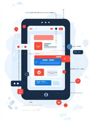 website design displayed on various devices against a white background