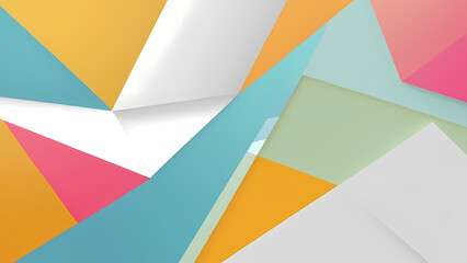 Obraz premium Abstract Geometric background in pastel colors