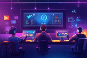 A virtual gamified training platform where employees complete challenges, quizzes, and simulations to enhance their learning experience.