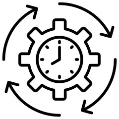 Process Icon Outline Icon