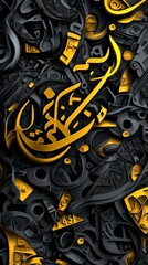 Fototapeta premium Abstract Arabic Calligraphy Art.
