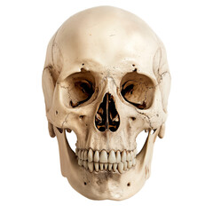 Human skull for halloween png transparent