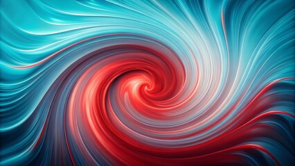 Obraz premium Abstract Swirling Composition of Red and Blue Hues, Evoking a Sense of Dynamic Energy and Visual Flow