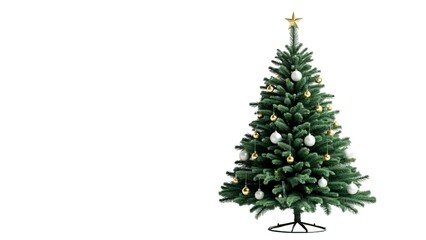 Fototapeta premium christmas tree isolated on white
