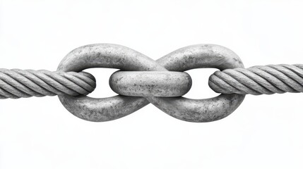 Fototapeta premium Steel Chain Link Connection