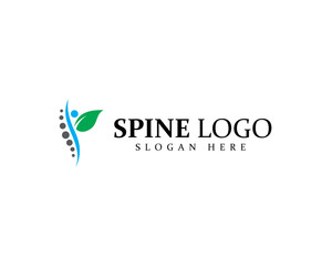 Chiropractic logo design element vector with creative concept