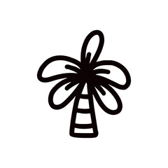 palm tree icon design vector illustration