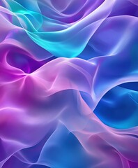 Fototapeta premium 3D abstract wallpaper, a background for mobile phones, featuring colorful waves of color