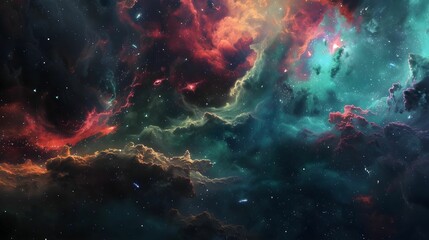 Fototapeta premium Deep Space. Wallpaper. Wallpaper