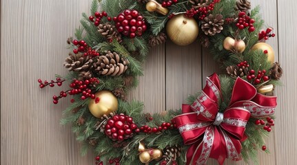 a wreath that says christmas on it