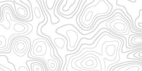 The stylized height of the topographic map in contour, lines. Topographic map background concept with space. Gray topographic line contour map black background image. Topographic contours. 