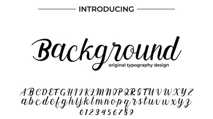 Background Font Stylish brush painted an uppercase vector letters, alphabet, typeface
