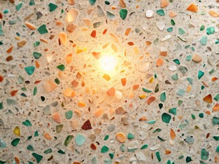 Vibrant and cheerful terrazzo tile textures with soft hues, perfect for inspiring modern interior designs and adding a playful touch to contemporary spaces.