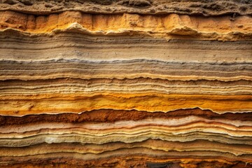 Close-up of natural layered rock patterns and textures