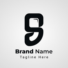 Letter S Quote Logo, simple logo of letter S arranged that form quotes negative space