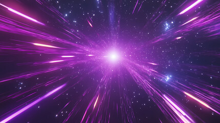 Light speed hyperspace space warp background colorful streaks of light gathering towards the event horizon hand edited stock photo. Interstellar Travel. Illustration