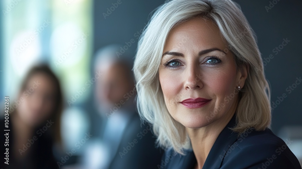 Canvas Prints Professional Woman in Business Meeting