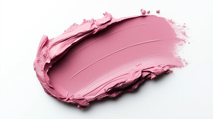a single, elegant swatch of blush pink lipstick on white background, with soft color gradients and subtle sheen to highlight the texture and glossiness of lip makeup