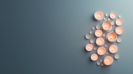 Festival of Lights - Illuminated Paper Art Diwali Diyas for Festive Invitations