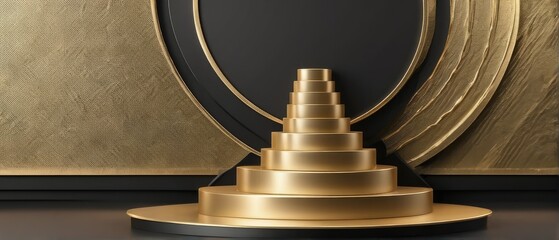 Golden Stage Background