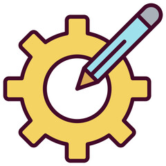 Planning Icon Outline Color Icon